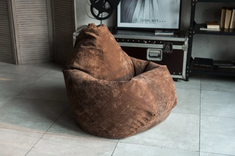 Кресло мешок Dreambag Груша Коричневый Микровельвет (3XL, Классический) 5013341