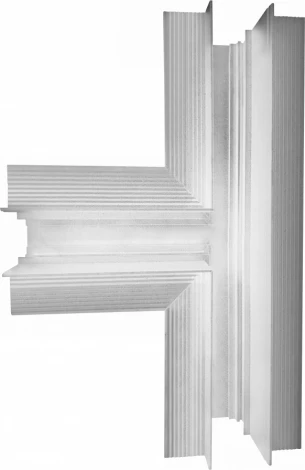 Соединитель Т-образный для встраиваемого шинопровода iLedex Vision48/22 T-TYPE CONNECT 4822-022-44/92-WH