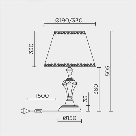 Интерьерная настольная лампа LED4U L9916 GD