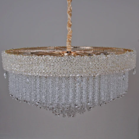 Подвесная люстра хрустальная Reluce 02098-0.4-800 MX GD