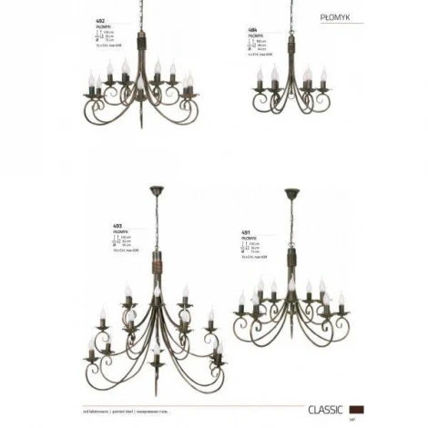 Подвесная люстра Nowodvorski Plomyk 484