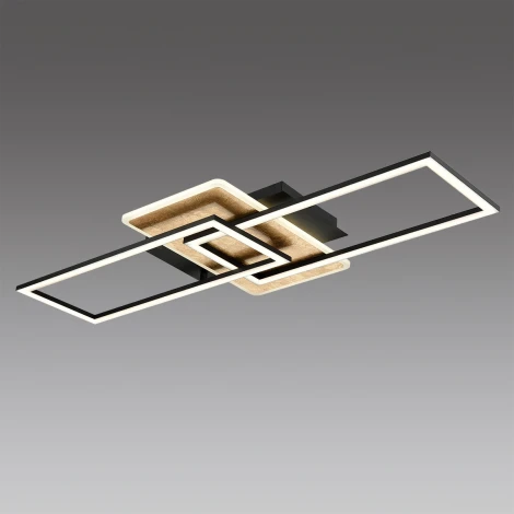 Потолочная люстра Lumion Goldy 8021/90CL черный/золотой/черный, металл/акрил с пультом ДУ LED 90W 220V 3000-6500К