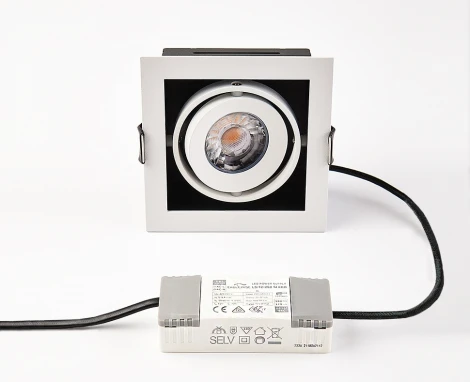 Карданный поворотный встраиваемый светильник Italline DL 3032 white 3000K (LED, 220V, IP44)