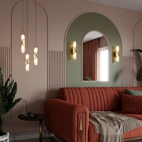 Подвесной светильник Odeon Light Parma 6672/10L белый/алебастр/бронз/металл IP20 LED 10W 3000K 220-240V