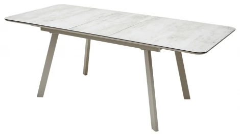 Стеклянный стол M-City ARUBA 140 BEIGE/ CAPPUCINO глазурованное стекло