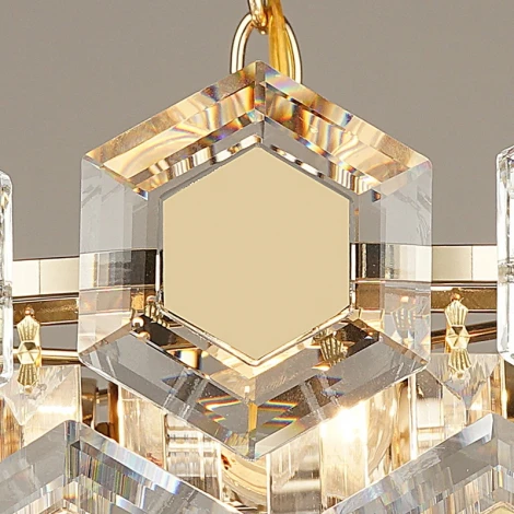 Подвесная люстра Reluce 01919-0.3-04 (220V, хрусталь, на цепи)