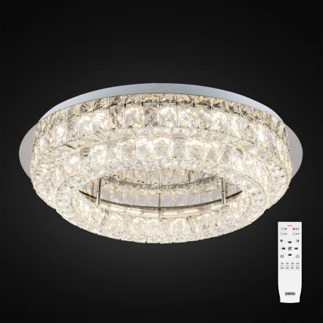 Потолочная люстра Eletto Olimpia EL330C80.1 (LED, 220V, хрусталь, пульт управления, круглые)