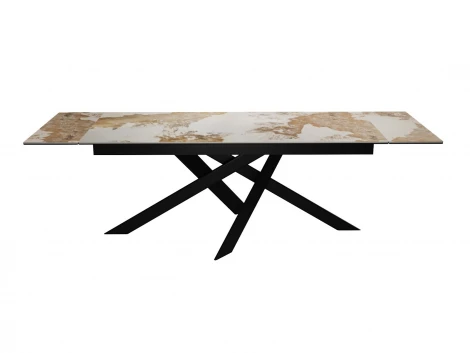 Стол DikLine EKX180, Керамика PANDORA глянец, опоры черные арт.00-00081101