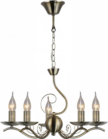 Подвесная люстра Reluce 94399-0.4-05 (220V, на цепи, подсвечник, свеча)