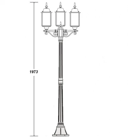 Наземный фонарь Oasis Light Dublin 64708 B
