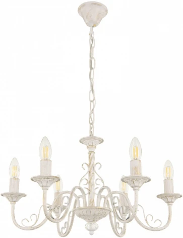 Подвесная люстра Arte Milano AM342620 342620/6 WT+G (220V, на цепи, подсвечник, свеча)