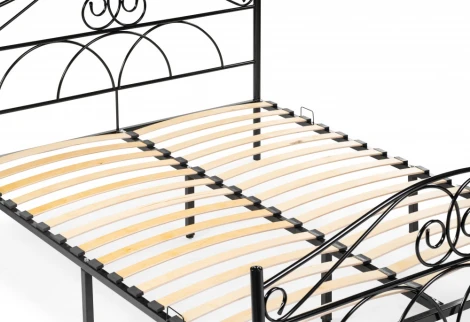 Кровать Woodville Морика 160х200 черная