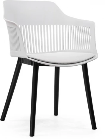 Пластиковый стул Woodville Crocs white / black