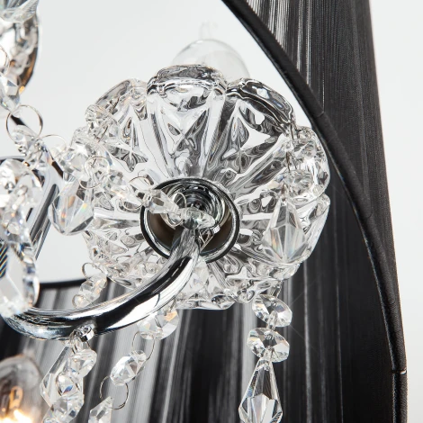 Подвесная люстра Eurosvet 2045 2045/5 хром/черный