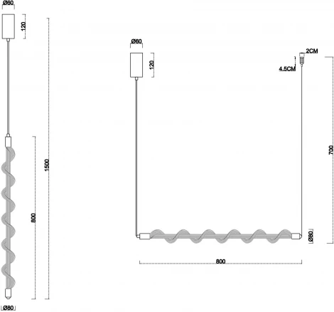 Подвесной светильник Divinare Passato 1925/06 SP-10 (LED, 220V, на проводе)