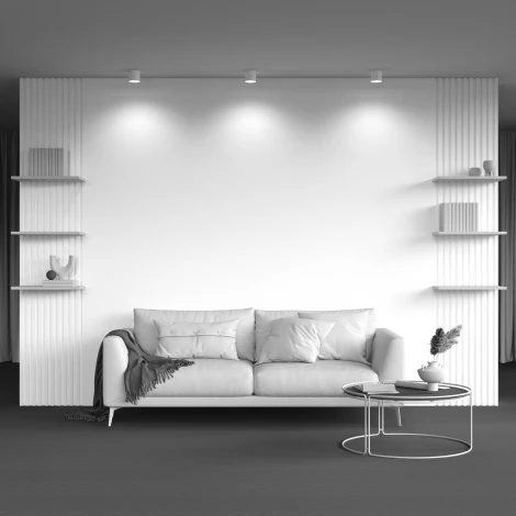 Накладной потолочный светильник Hoop GX53 1x15Вт Maytoni Technical C086CM-GX53-MRD-W (220V, круглые)