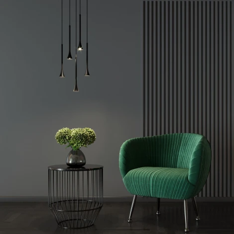 Подвесной светильник Elektrostandard Hall 50314 LED 5W 4000K черный (220V, на проводе, круглые)