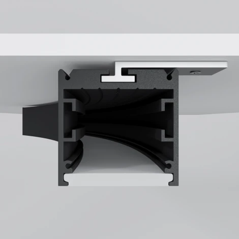 Радиусный профиль 35x35 320мм 1/4 круга черный Maytoni Радиусный профиль ALM-3535R-B-D-90°-0.3M