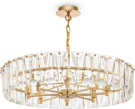 Подвесная люстра Maytoni Puntes MOD043PL-08G (220V, на цепи, круглые)