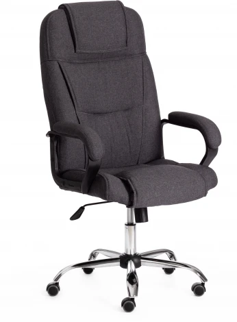 Кресло BERGAMO хром (22) Tetchair (Темно-серый).