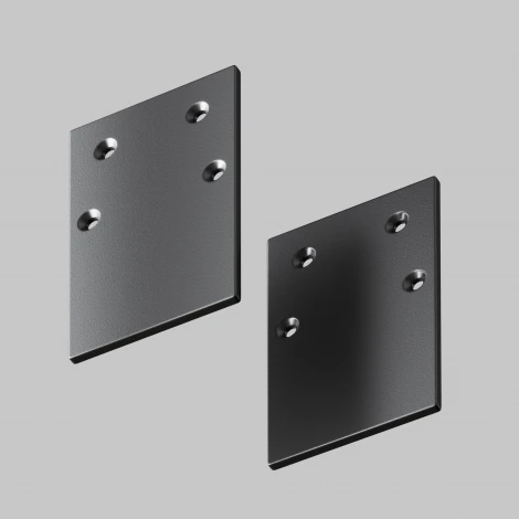 Заглушка торцевая 2шт накладной черный Maytoni Accessories for tracks Gravity TRA010EC-41B