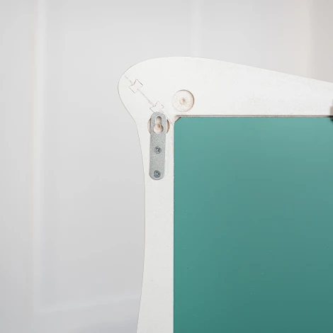 Зеркало навесное Берже 23 белый ясень 97 см х 67 см от фабрики Mebelik