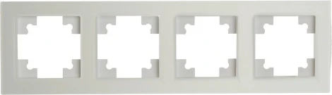 Рамка на 4 поста (белый) Stekker Катрин 49597