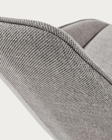 Обеденный стул La Forma (ex Julia Grup) Jenna (Серый/ Пена,Фанера,Сталь)