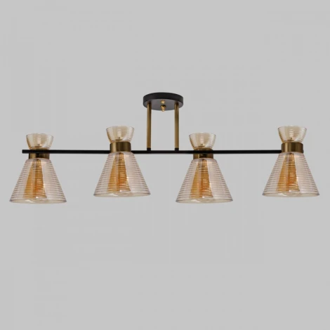 Потолочная люстра на штанге Imex MD.6200-4-S-BK+COP