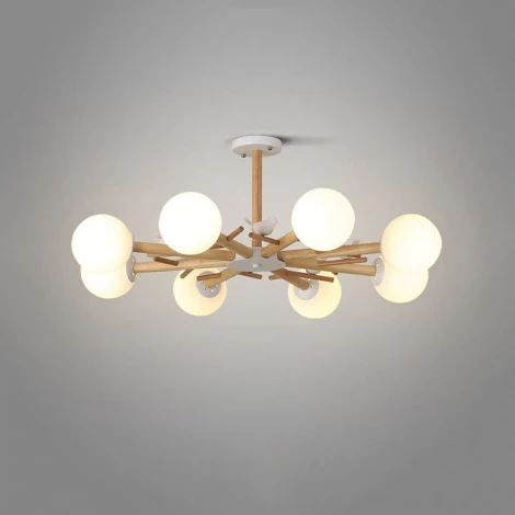 Потолочная люстра на штанге ImperiumLoft FINCH01 (220V, шарики, птички)