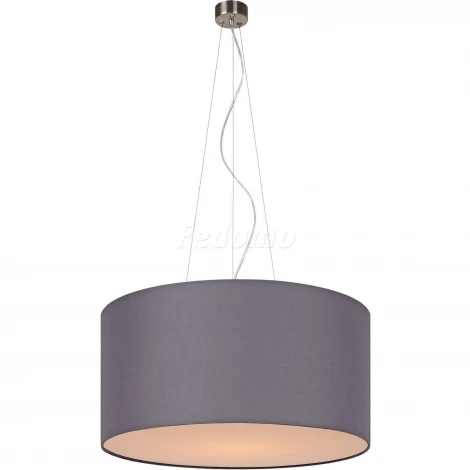 Люстра подвесная Артпром Crocus, 3 лампы, никель, серый с белым