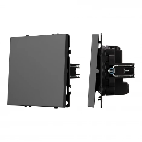 Механизм выключателя одноклавишный перекрёстный SWT-NOBE-MKX1-SFPL-GR (230V, 10A) (Arlight) 054251