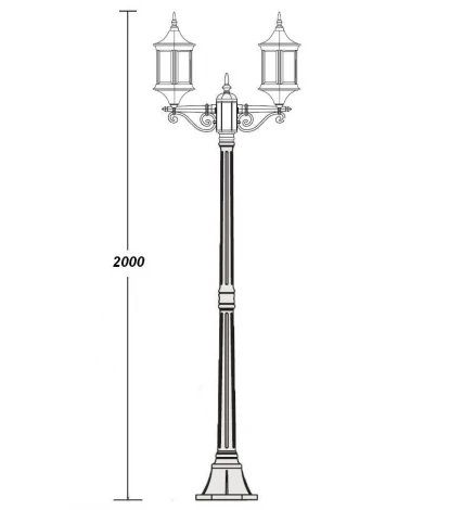 Наземный фонарь Oasis Light Bern 2 S 89808AS