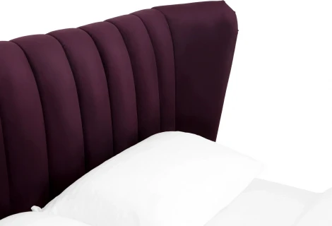Кровать Queen Agata Lux ОГОГО (арт.343908), (Ткань/Фиолетовый)