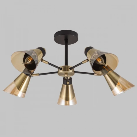 Потолочная люстра на штанге Imex MD.51902-5-S-BK+AB