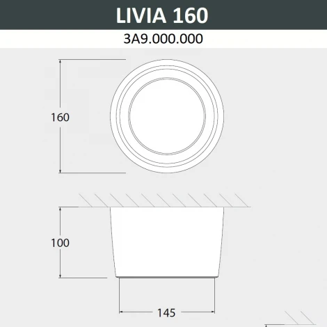 Потолочный светильник уличный Fumagalli Livia 160 3A9.000.000.AXD1L (220V, круглые, IP55)