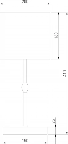 Интерьерная настольная лампа с выключателем Eurosvet Notturno 01162/1 черный (220V)