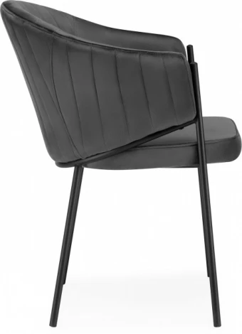 Стул на металлокаркасе Woodville Kortni dark grey / black