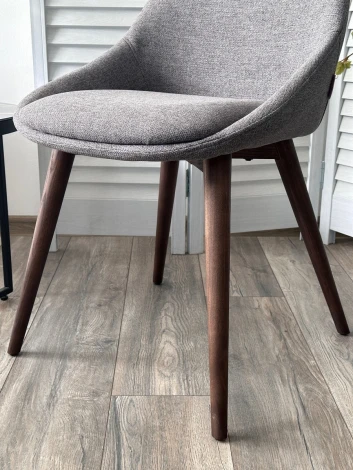 Стул M-City DANIEL Grey Lena-450, ткань / орех