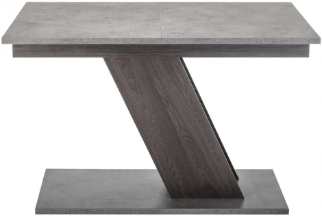 Стол на тумбе Woodville Тирион бетон чикаго серый / дуб гладстоун табак 462405
