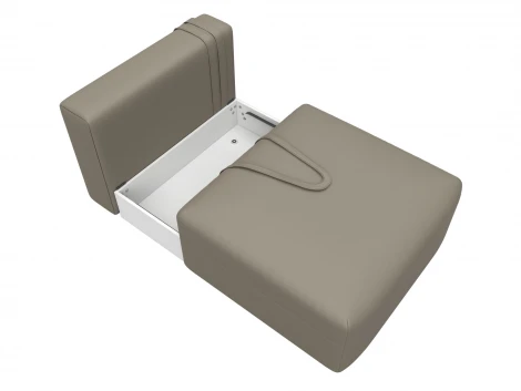 Модуль диван Лига-060 НПБ (ЛДСП,Брус,Фанера/Пластик/Экокожа/Бежевый) Лига Диванов 130072