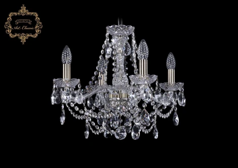 Подвесная люстра Art Classic 11.25 11.25.4.165.Br.Sp (220V, хрусталь, на цепи, подсвечник, свеча)