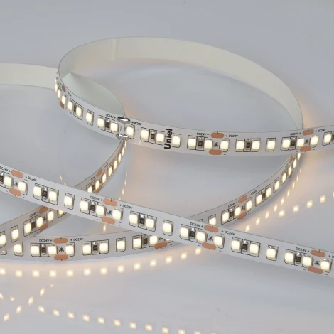 Светодиодная лента Uniel ULS-2835-168LED/m-10mm-IP20-DC24V-14W/m-5M-3000K катушка в герметичной упаковке