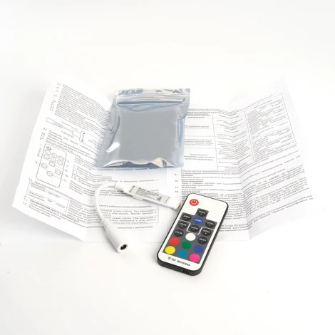 Контроллер RGB mini для светодиодной ленты с П/У,12-24V, LD66 Feron 48032