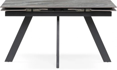 Керамический стол Woodville Невис 140(200)х80х76 оробико / черный 553537