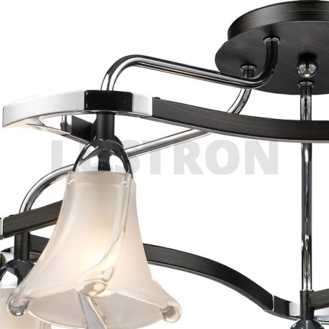 Потолочная люстра N-Light 470 470-05-13 chrome + dark wengue
