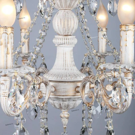 Подвесная люстра Omnilux Martina OML-79003-06 (220V, на цепи, подсвечник, свеча)