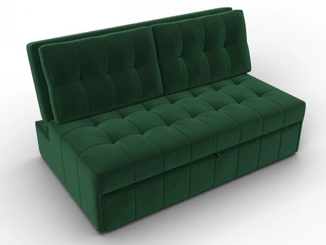 Диван прямой Лига-107 (140) (ЛДСП,Брус,Фанера,Велюр/Зеленый) Лига Диванов 134908