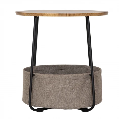 Стол журнальный Саут 11Д дуб вотан/черный Mebelik 009859