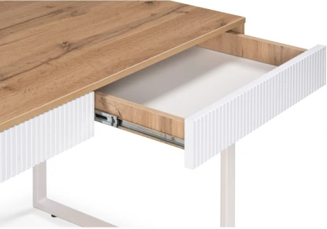 Письменный стол Woodville Реус дуб вотан / белый 542655